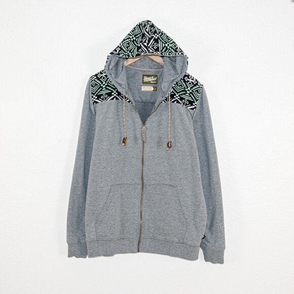 Howler Brothers Sharman Full Zip Hoddie Sweatshirt Heather Grey size Large - Picture 1 of 9